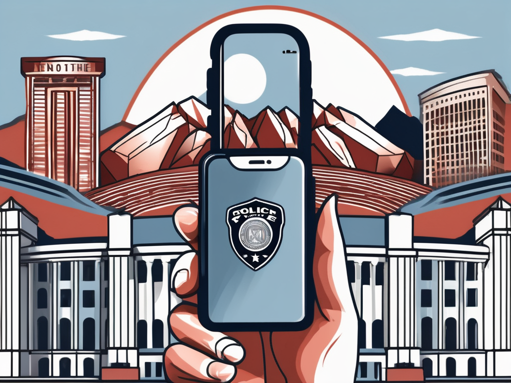 A Phone And A Police Badge
