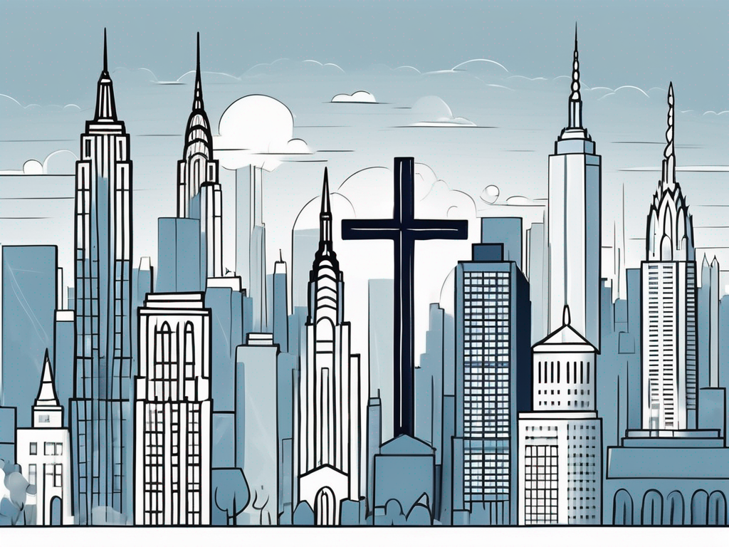 New York City'S Skyline With The Notable Landmarks