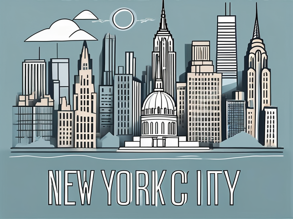 New York City'S Skyline With The Notable Landmarks